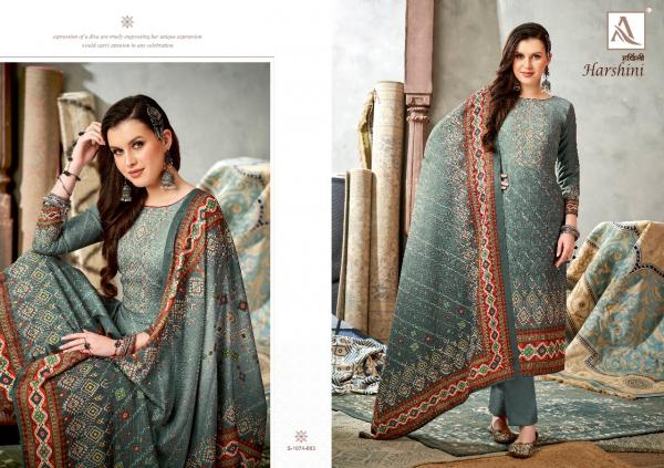 Alok Harshini Pashmina Designer Digital Print Dress Material